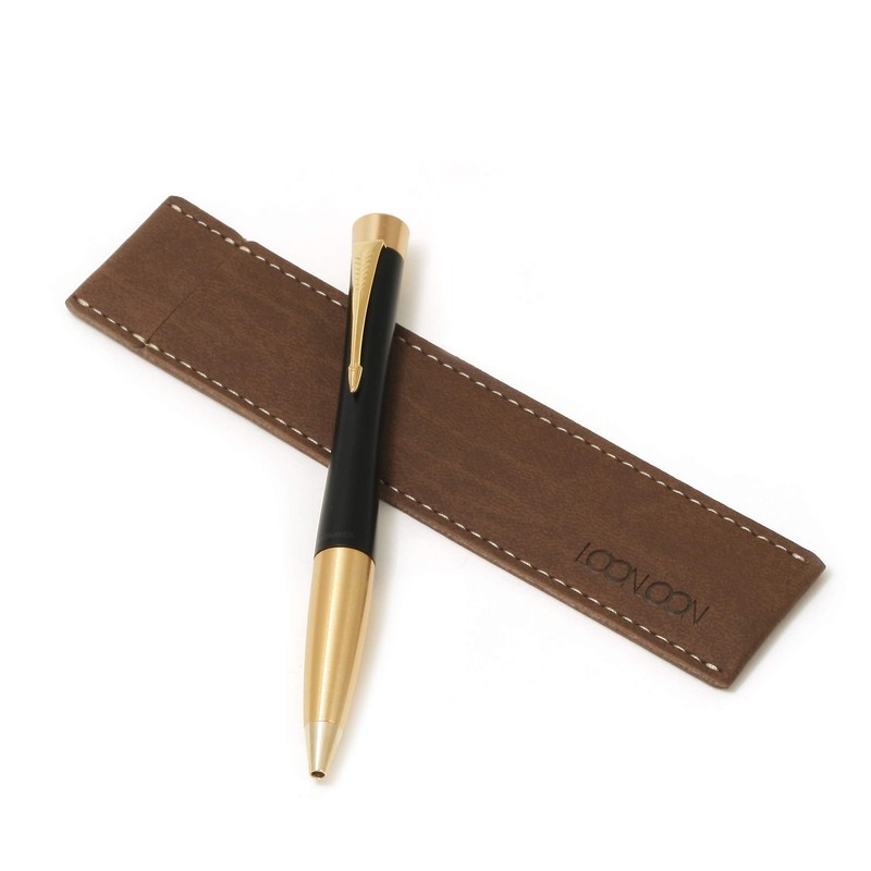 LOONLOON 1 Pencil Case, Standard, Braun, Modern