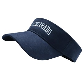 Buzz Selection CAP695 Visor, Sun Visor, Hat, Simple, Plain, Logo, Sun Shade, Running, Women's, Men's, navy, Free size