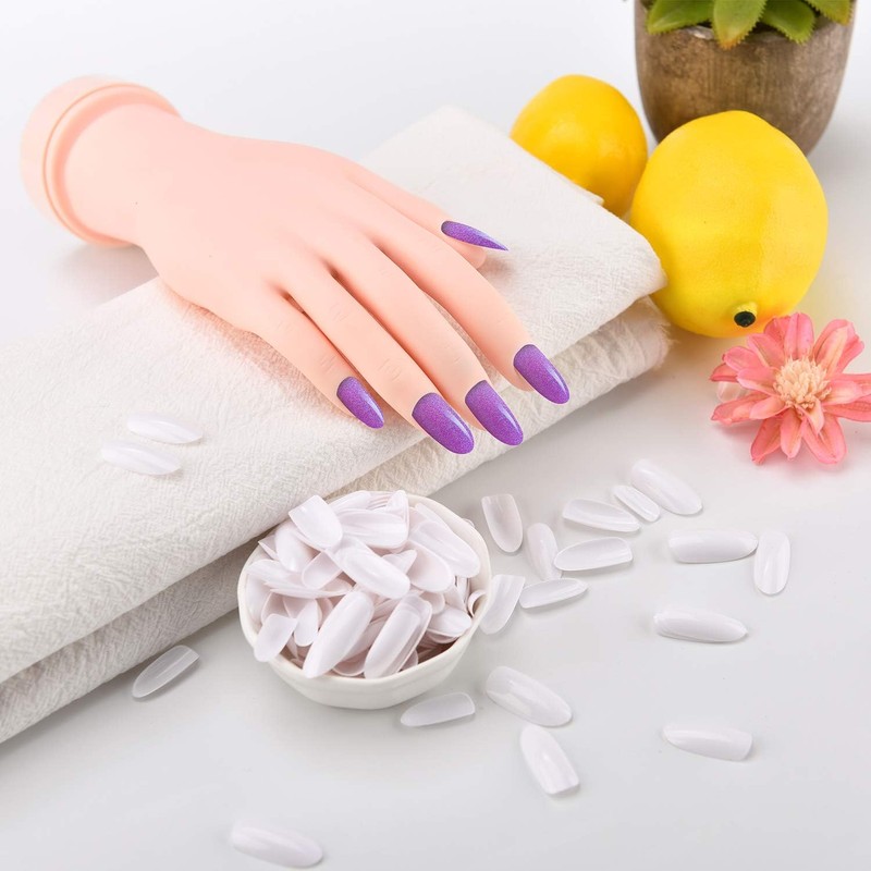 Training Hand Nail Hand Mannequin for Practice (Bendable - Positionable)
