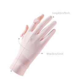 YJZQ Women's Soft Summer Gloves, UV Protection Gloves, Breathable Touchscreen Gloves, Non-Slip Riding Gloves, Comfortable Sports Gloves for Cycling, Golf, Travel