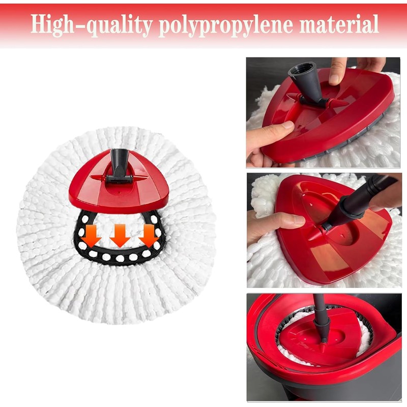 Spin Mop Replacement Head Base Compatible with Vileda Oceda Mop