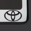 KA Chrome T304 SS License Plate Frame Tag Toyota Black