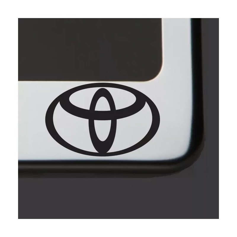 KA Chrome T304 SS License Plate Frame Tag Toyota Black