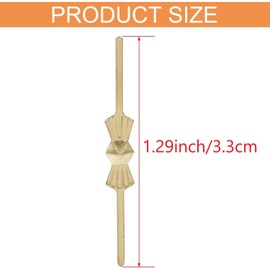 Murtenze 350Pcs Chandelier Connectors Clips Pins - Chandelier Replacements for Fastening Crystals Parts (33mm Gold)
