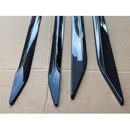 Set of 4 Carbon Fiber Trim for Door Lower Molding/Door Garnish, Fits for 2019-2024 Toyota RAV4, Direct Adhesive No Drill No Screw, 75122-F