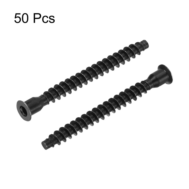 sourcing map 50Pcs M7x70mm Hex Socket Countersunk Head Self Tapping