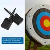 30Pcs Nylon Archery Target Pins,Reusable Black Target Nails for Paper,EVA