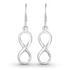 Endless Symbol Infinity Love .925 Silver Dangle Earrings