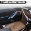 A ABSOPRO Jeep Wrangler JK 11-18 Door Switch Cover Black