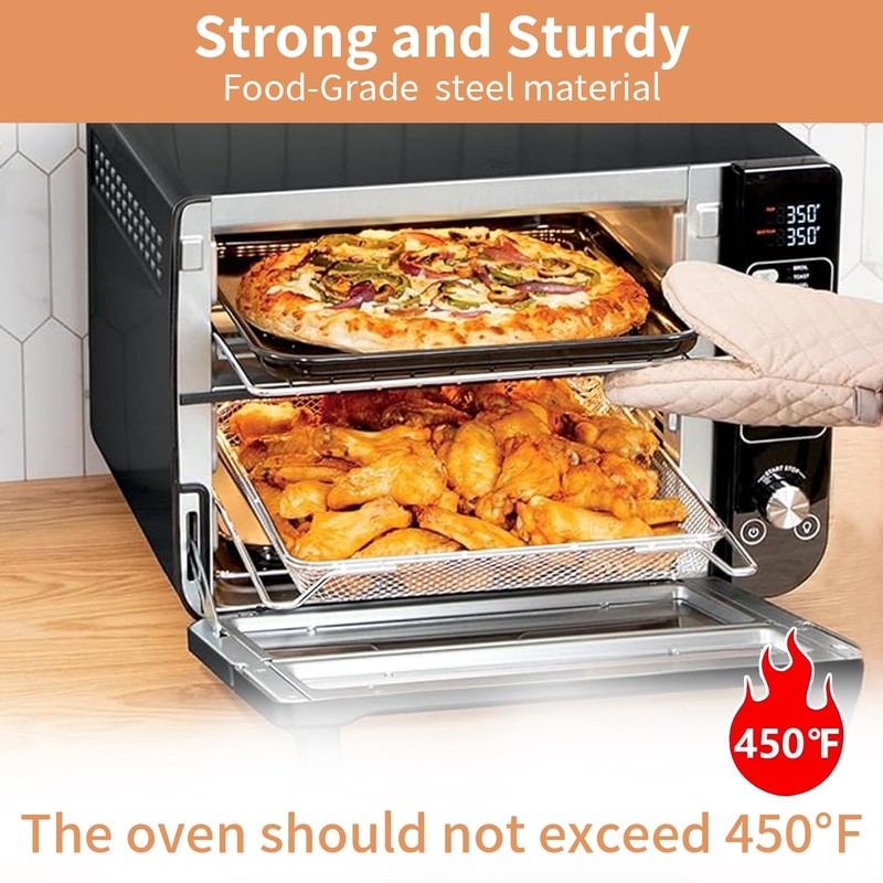GCQ Smart Double Oven Basket for Ninja DCT401 DCT402 DCT451,