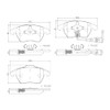 BREMBO Balatas Cerámicas Delanteras Compatible con VOLKSWAGEN JETTA de 2011