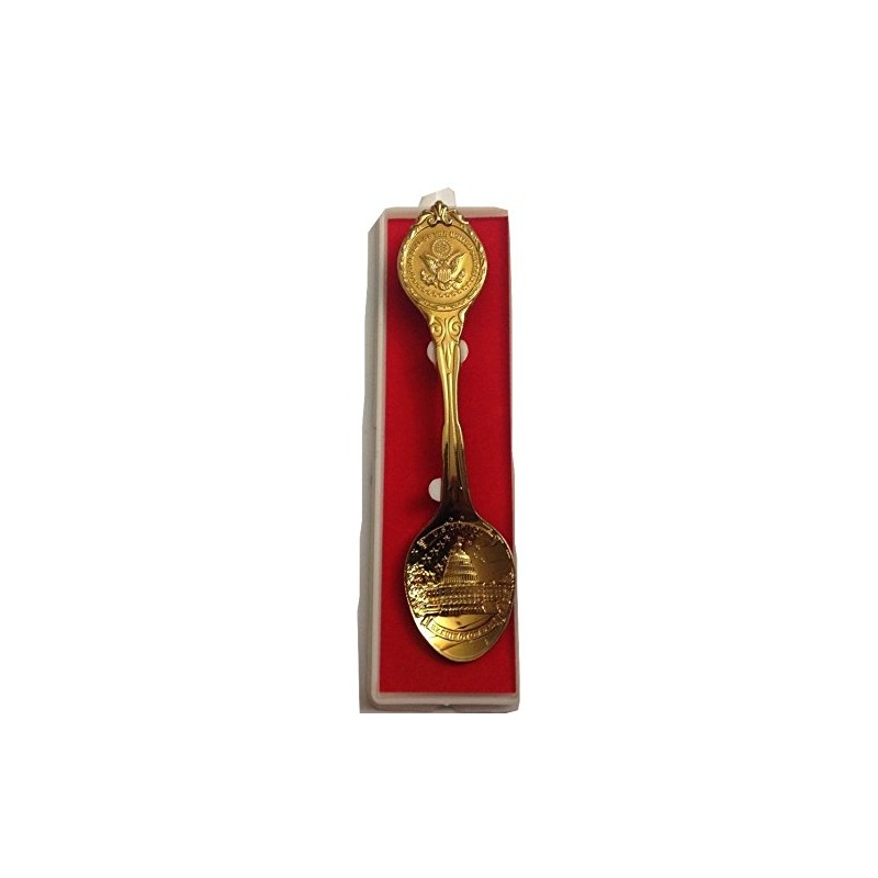 Washington DC Gold Collector's Spoon- Washington DC Souvenirs (Capitol)