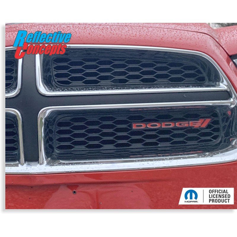 Dodge Grille Emblem Overlay Decal 2013-2023 Charger - (Color: Gloss
