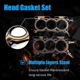 AUCERAMIC Full Head Gasket Set with Valve Cover Gasket Fit for Ford Edge 2011-2014, Ford Police Interceptor Sedan/Utility 2013-2019, Lincoln MKS/MKT/MKZ/MKX 2011-2019 3.7L V6, HS26543PT4 VS50814R