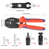 TCEUMIK 123PCS Solar Crimper Tool Kit - 30 Pairs Solar