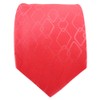 TigerTie Satin Skinny Tie Silk Tie with Red Rose Pattern