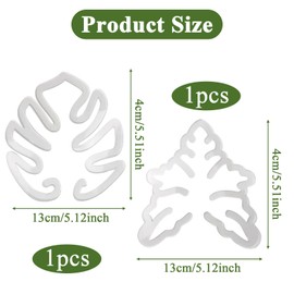 Monstera Plant Support, Stabilizer Supports Stakes for Indoor Plants, Plant Stem Holder Stand for Thriving Growth, Keep Plants Growing Vertical(2Pcs, Clear)