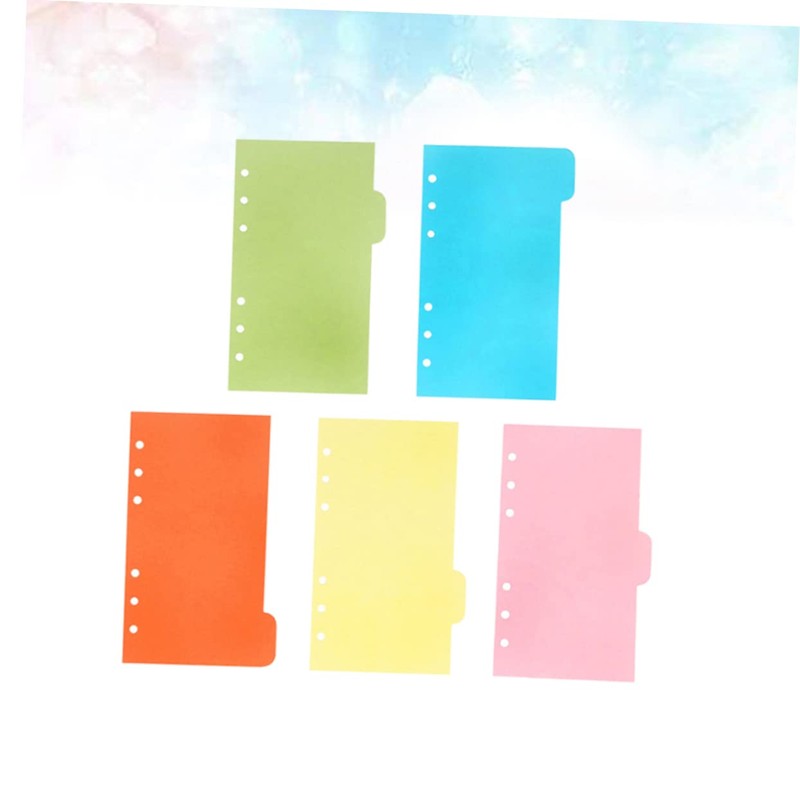Operitacx A5 Binder Inserts Colorful Index Tabs Easy to Use