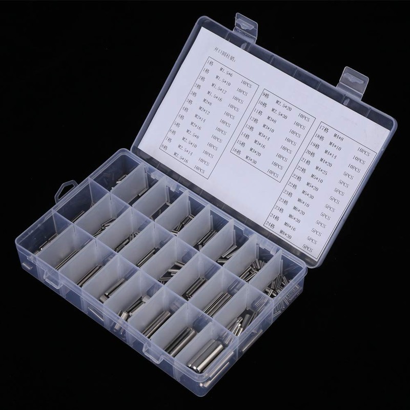 280Pcs Roll Pin Assortment Set, Stainless Steel Spring Tension Pins