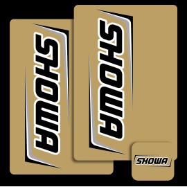 Showa Suspension Stickers FACTORY HONDA HRC FORK SHOCK BLACK KEN ROCZEN SHO-BK