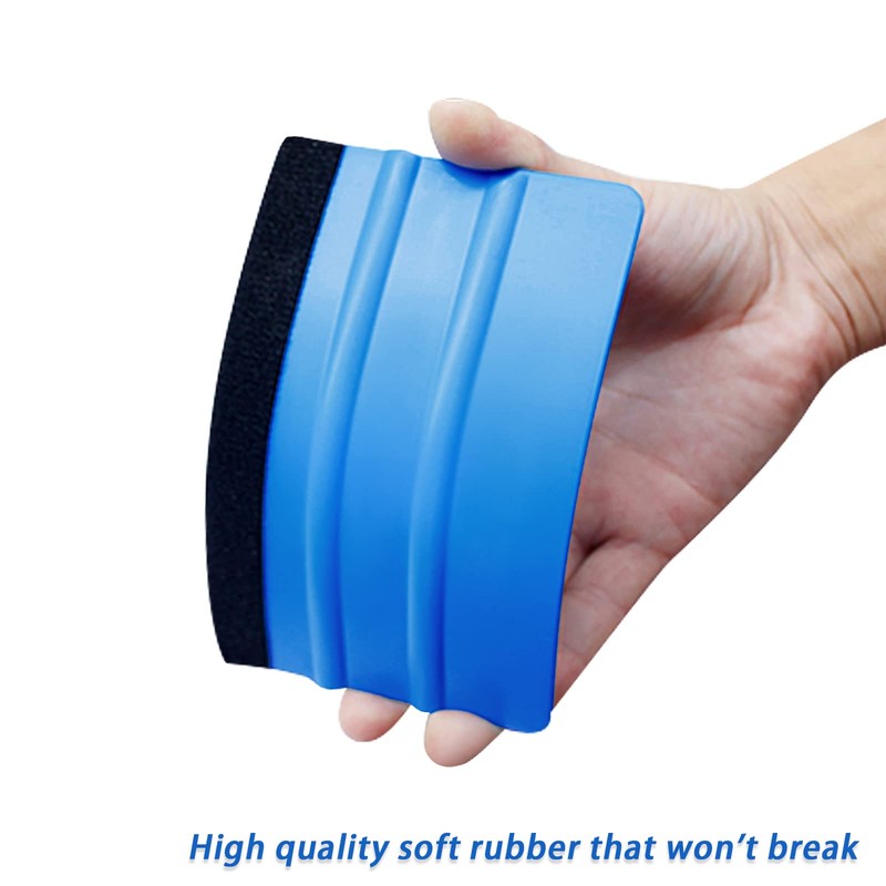 Felt Edge Squeegee, Shackcom 4 Inch Car Vinyl Wrap Tool,