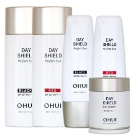 Ohui O HUI Day Shield Perfect Sun Black/Red/Sun Cream/Special Set - / 오휘 데이쉴드 퍼펙트 선블랙/레드/선크림/기획세트 -