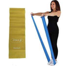 FitKit Resistance Exercise Band - 1.5M MEDIUM – Pilates, Yoga, Rehab, Stretching, Strength Training