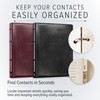 Gallery Leather Large Address Book with Alphabetical Tabs up to