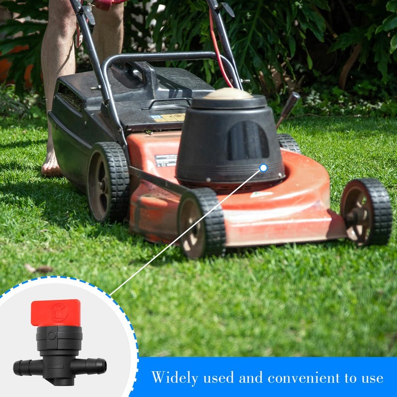 GLADFRESIT 2PCS Inline Fuel Switching Valve Durable Garden Machinery Accessories