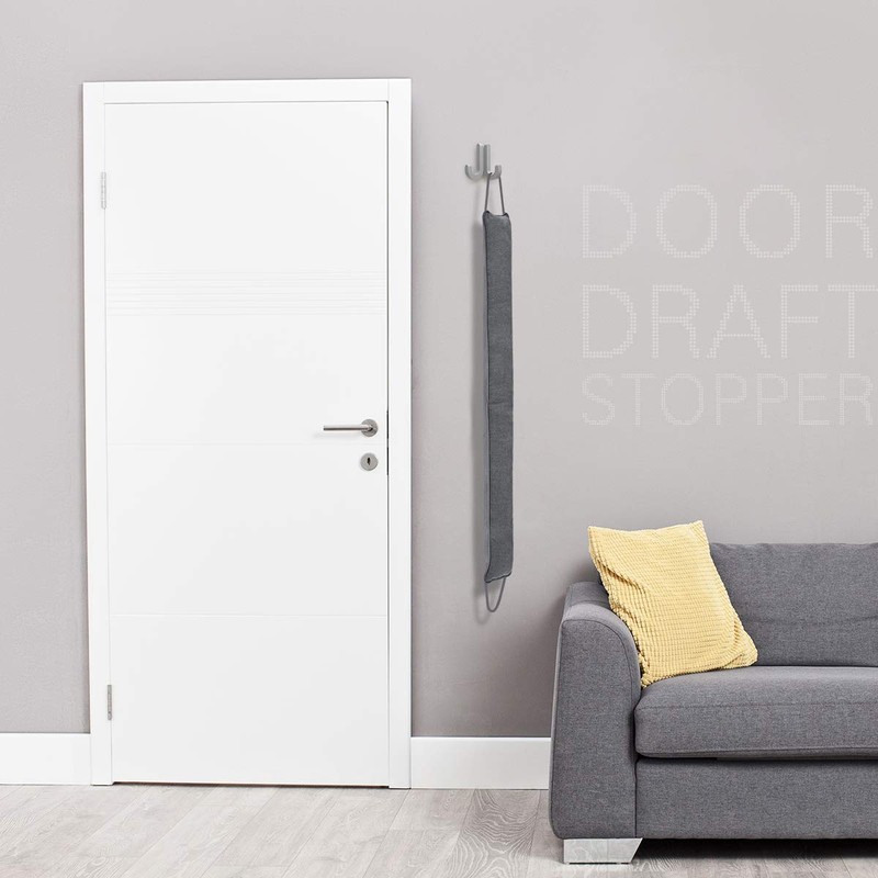 Door Draft Stopper, 42 Inch Weighted Under Door Noise Cold