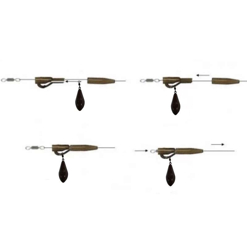 Filstar Long Cast Distance Lead Carp Lead with Swivel Base