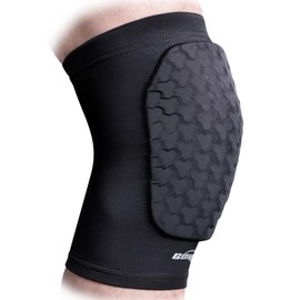COOLOMG Knee Pads Basketball Volleyball Football Soccer Wrestling for Kids Youth Adult (1 Sleeve) Black XS