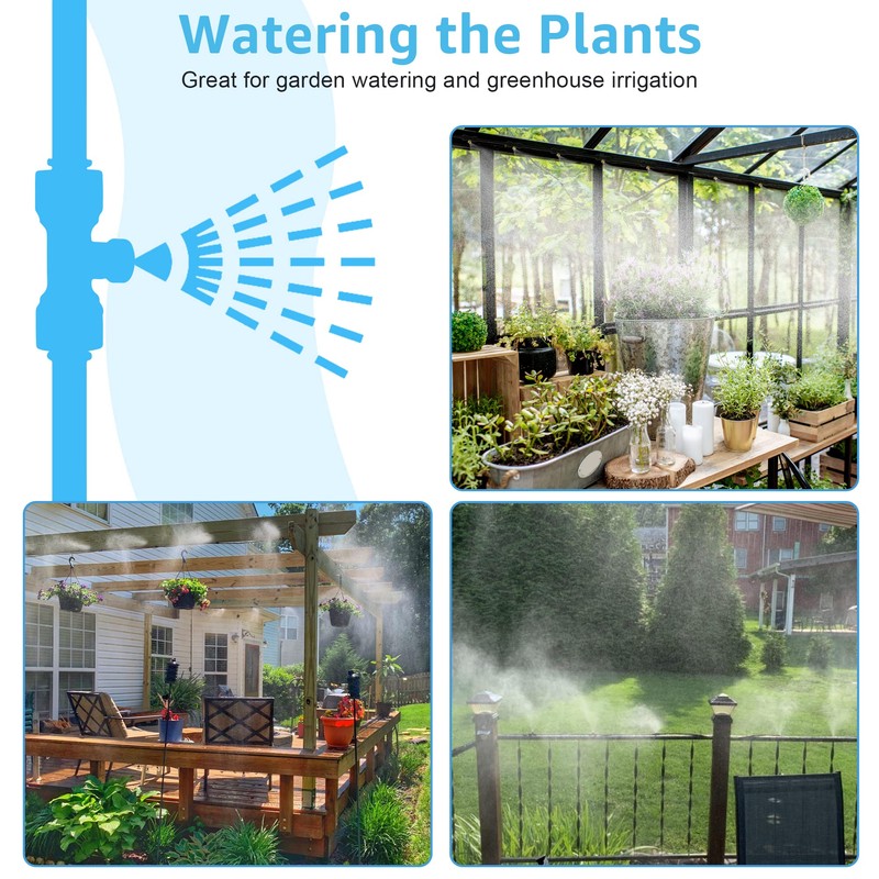 Bonviee Misters for Outside Patio - 75FT Misting Cooling System
