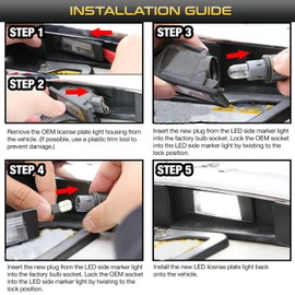 NP 2x LED Number Plate Light for I-n-finiti Q50 Ni-San Q-ashqai J11 P-rimera P12 P-athfinder R51 X-Trail T31 Ju-ke F15 M-icra V-ersa N-avara