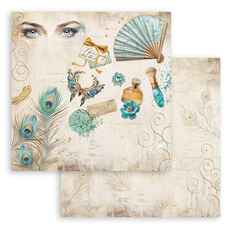 Stamperia SBBL165 Masquerade Scrapbook Pad 30.5 cm x 30.5 cm,