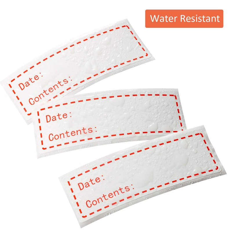 500 Pieces Food Freezer Labels 1 x 3 inches Self-Adhesive