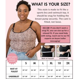 DAVIN & ADLEY Amelia Crop Cami, Hands Free Pumping & Nursing Swim Top, Clip Free