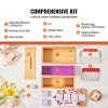 100 Bags Soap Making Kit with Bamboo Cutting Box Stainless