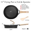 ESLITE LIFE Nonstick Deep Frying Pan Skillet with Lid, Healthy