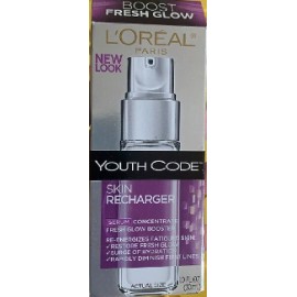 LOREAL YOUTH CODE SKIN RECHARGER SERUM CONSENTRATE FRESH GLOW BOOSTER 1. Oz
