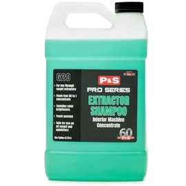 P&S Professional Detail Products Extractor Shampoo – Foam-Free Carpet & Upholstery Cleaner – 60:1 Concentrate – pH Balanced for All Materials – For Carpet Extractors – 1 Gallon
