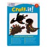Baker Ross EV254 Dinosaur Scratch Art Fridge Magnets-Pack of 10,