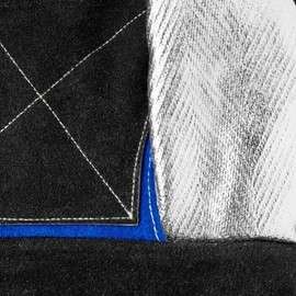 Ironwear Leather Welding Glove, Kevlar Lined, Aluminized Back for Radiant Heat Protection