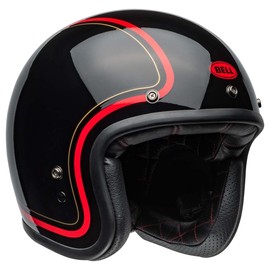 BELL Custom 500 Open-Face Motorcycle Helmet (Gloss Chief Black - X-Large)