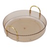 Round Storage Tray 360 Degree Rotating Waterproof Clear Desktop Organizer