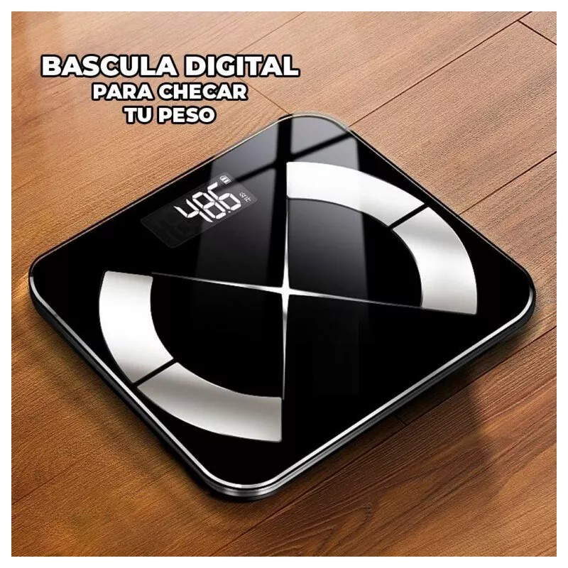 EGTMA Bascula Digital Para Peso Corporal Pilas Hasta 180kg