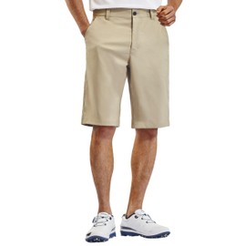 PULI Mens Golf Shorts Lightweight Comfort 12" Stretch Lightweight Travel Hiking Quick Dry with Pockets Stone 34