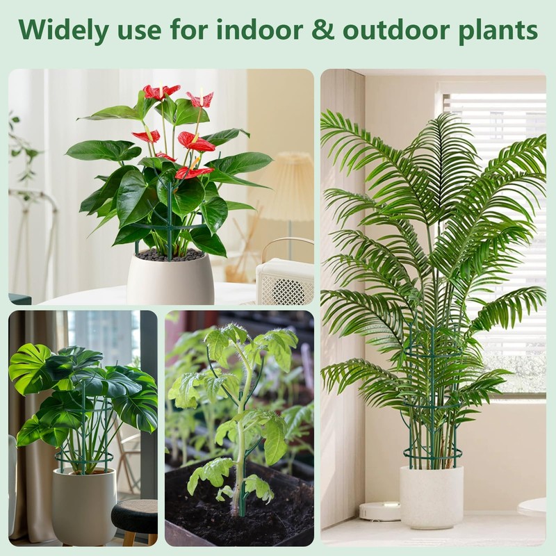 12 Pack Monstera Plant Support & Plant Cage Support Rings,Stackable