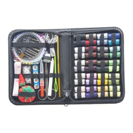 SagaSave 4 Sizes Optional Sewing Kit Portable Sew Supplies Contains Soft Tape Measure Scissors Thread Sewing Needle for Adults Beginner Traveler Emergency(129 pcs)