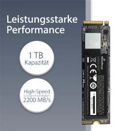 MediaRange Internal SSD Hard Drive 1TB - Solid State with M.2 Interface NVMe PCie 3.1 x4 and 3D NAND Technology, Ideal as an Internal SSD Drive for Upgrading Computers and Laptops